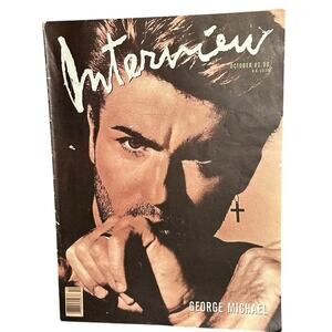 Vintage Interview Magazine George Michael Souled Out October 1988  11x14.5